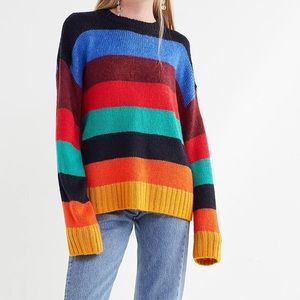 UO Bobby Boyfriend Striped Crew-Neck Sweater